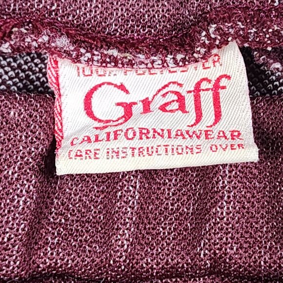 Vintage Graff Californiwear Burgundy High-Waisted Pants, Women's 28 - Picture 5 of 8